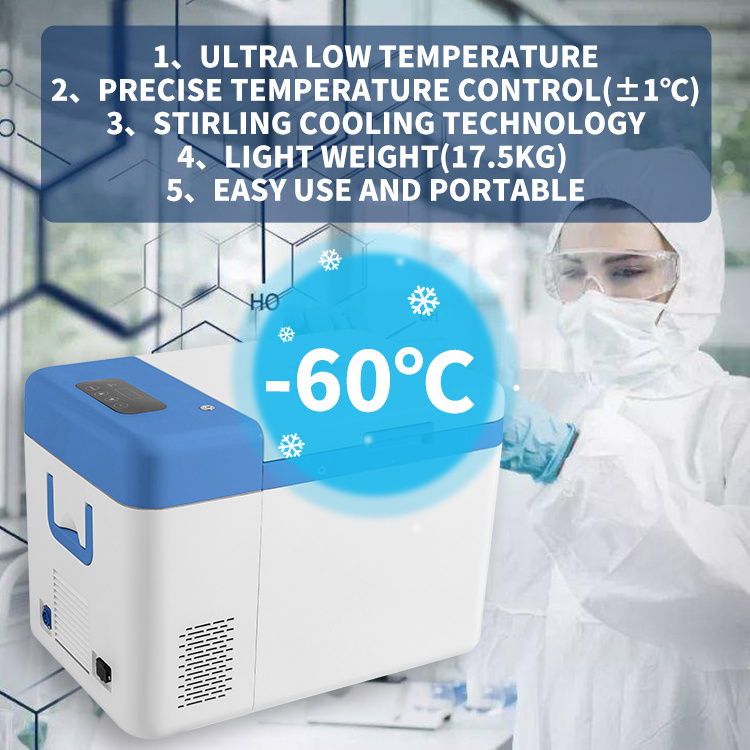 -60c 25l Lab Low Temperature Medical Stirling Deep Freezer Biomedical Deep Freezers Price