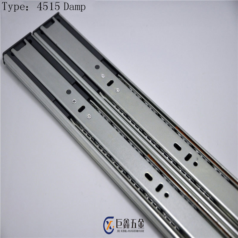 Slider Soft Close Drawer Slide Drawer Slides 71g/inch 1.5mm Triple Extension Drawer Slide Modern 20 Kitchen Products Buffer