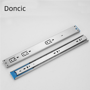 Doncic Stainless steel slide rail telescopic channel drawer slider cabinet rail soft close furniture hardware cabinet drawer