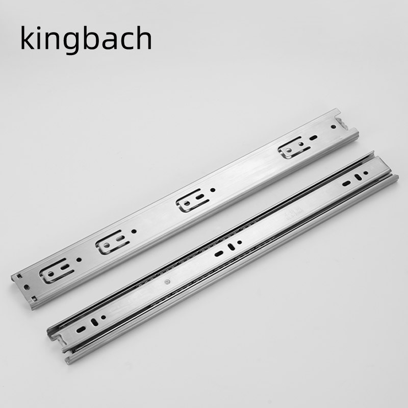 Custom LOGO soft close ball bearing rail hydraulic ball bearing drawer slide table slide push open drawer slider