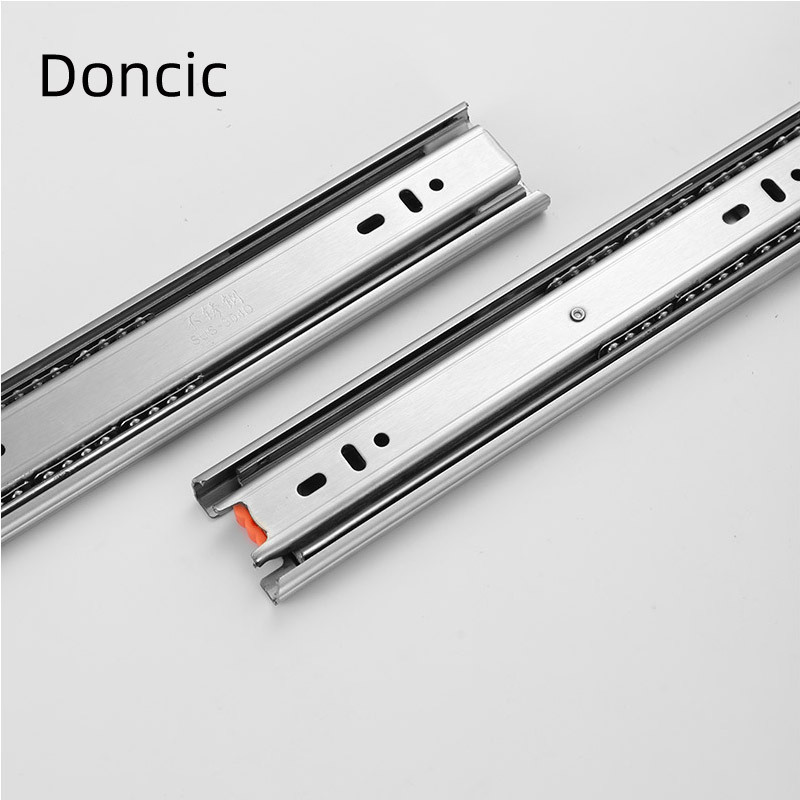 Doncic soft close heavy duty drawer slide telescopic sliding channel cabinet drawer slide ss hardware cabinet hardware kitchen