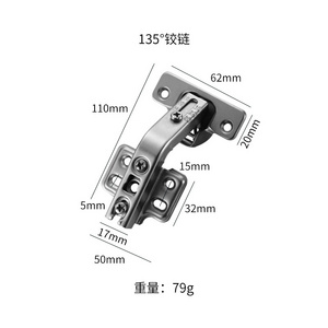 Hardware furniture hydraulic shower hinge bathroom glass door hinges 45 135