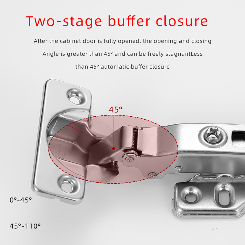 Doncic Double forging force Hydraulic soft hinge close for Internal External Doors furniture hinges hydraulic door closer hinge