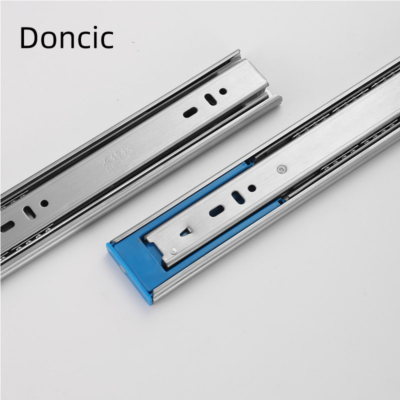 Doncic soft close heavy duty drawer slide telescopic sliding channel cabinet drawer slide ss hardware cabinet hardware kitchen