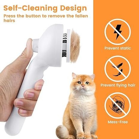 Cat Brush With Water Tank Pet Grooming Brush Massage Comb Remove Static Flying for Cat Dog Cleaning Skin Care