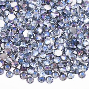 SS6 SS12 SS16 SS20 Purple Ghost Color Round Crystal Strass Non Hotfix Crystal Stone Glass Flat Back Rhinestone For Crafts