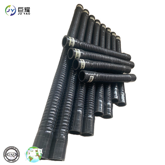 Fluorine Silicone Fuel Hose Steel Reinforced Silicone Flexible Corrugated Rubber Hose