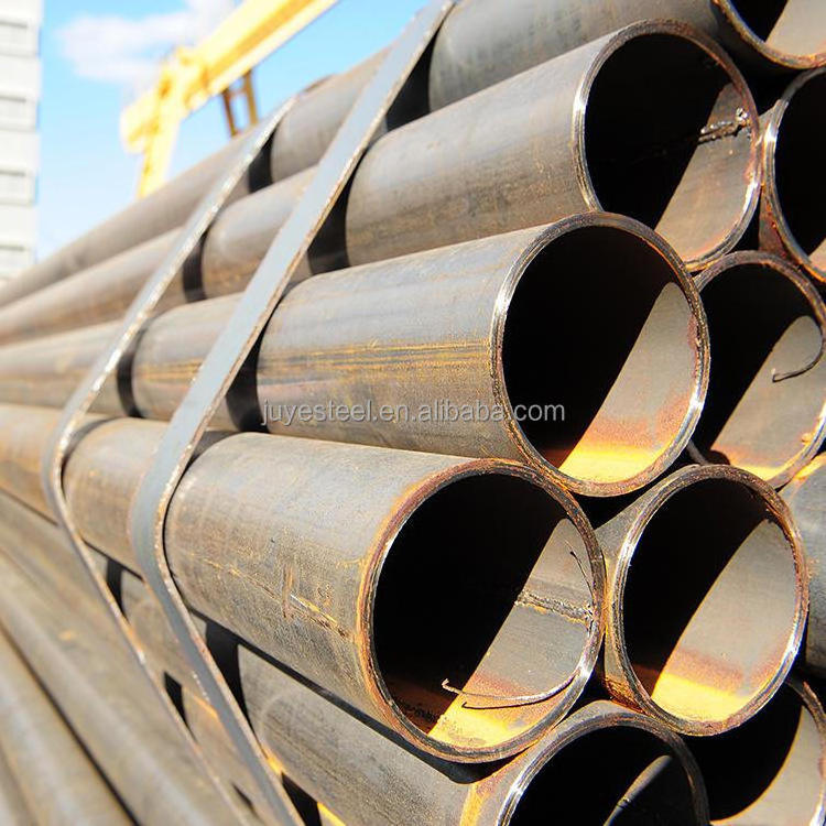 Factory supplier black iron round mild erw steel pipe welded pipes and tubes 377