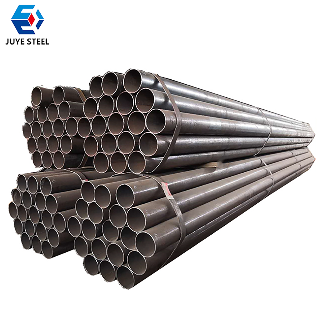 Factory supplier black iron round mild erw steel pipe welded pipes and tubes 377