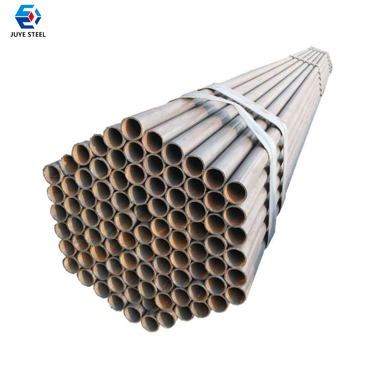 Factory supplier black iron round mild erw steel pipe welded pipes and tubes 377