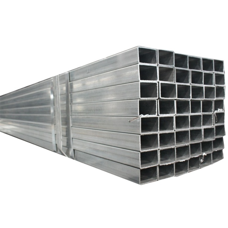 Structural Sections Galvanized Square Carbon Steel Pipe steal pipes Tube High quality galvanized square tube