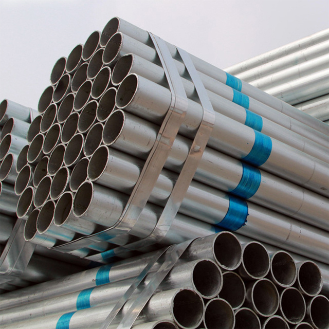 Customized 1.2mm Galvanized Round Steel Pipe Long Service Life 2 Inch Galvanized Steel Pipe Price