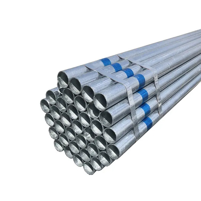 Customized 1.2mm Galvanized Round Steel Pipe Long Service Life 2 Inch Galvanized Steel Pipe Price