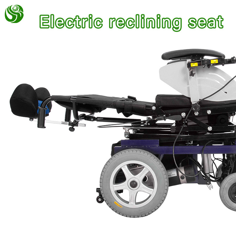 Juyi Motor Power Wheelchair Electric Aluminum Electric Wheelchair WIth Gas Spring Back