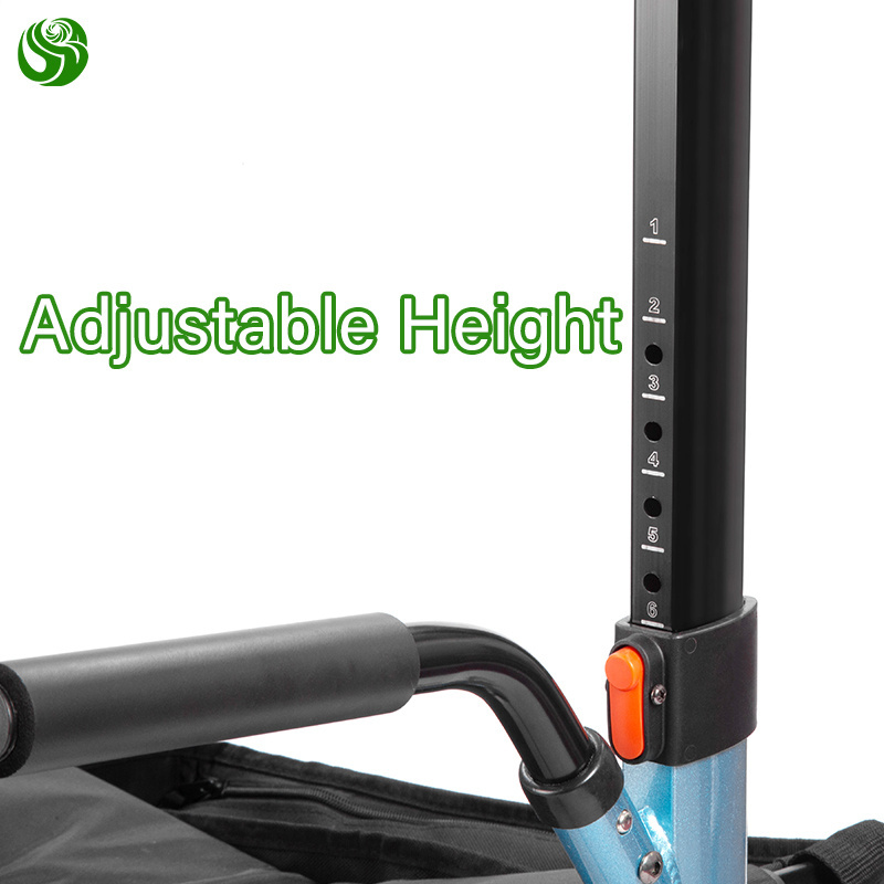 Juyi Adjustable Aluminum Walking Frame Standing Up Portable Rollator Walker For Adults Walking Aids