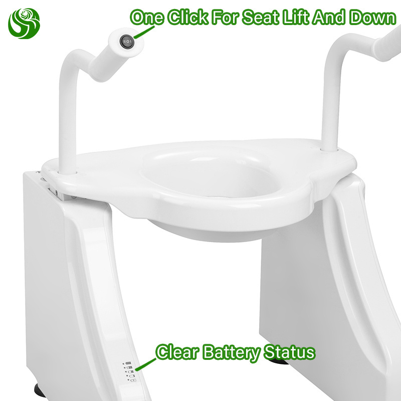 Juyi Automatic Toilet Seat Lift Multifunctional Toilet Lift Raised Toilet Seat With Handle