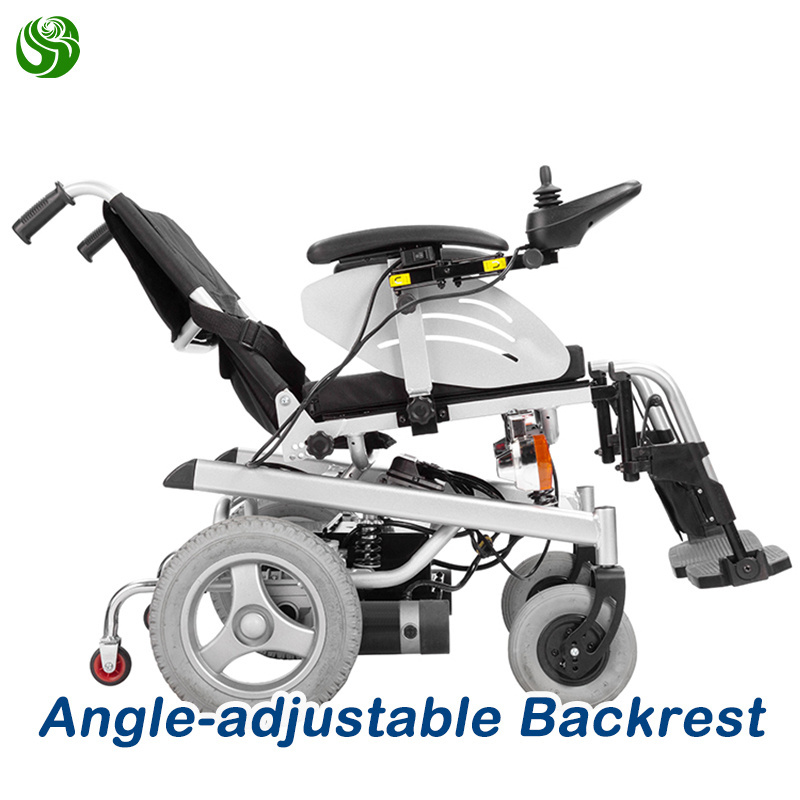 Juyi Power Wheelchair Motor Electric Wheelchair WIth Safety Lamp For Disabled