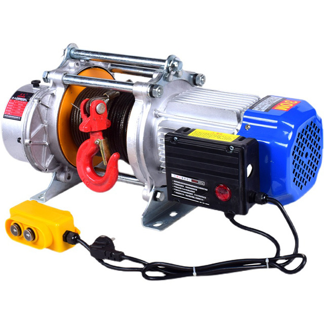 Quick speed 28m/min 750/1500 kg  4 kw motor aluminum electric cable winch