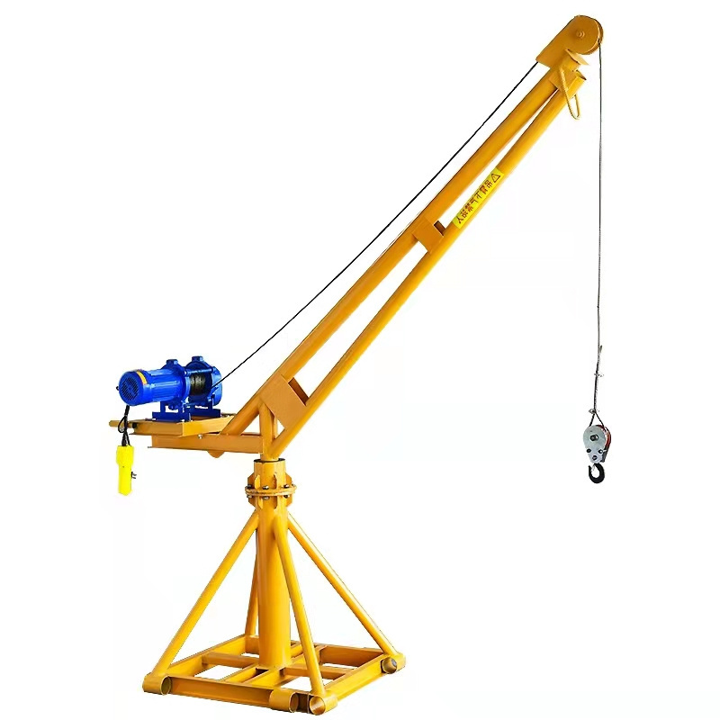 Factory Sale Full set 20m 500kg Mini Lifting Crane Swing Arm Hoist Frame