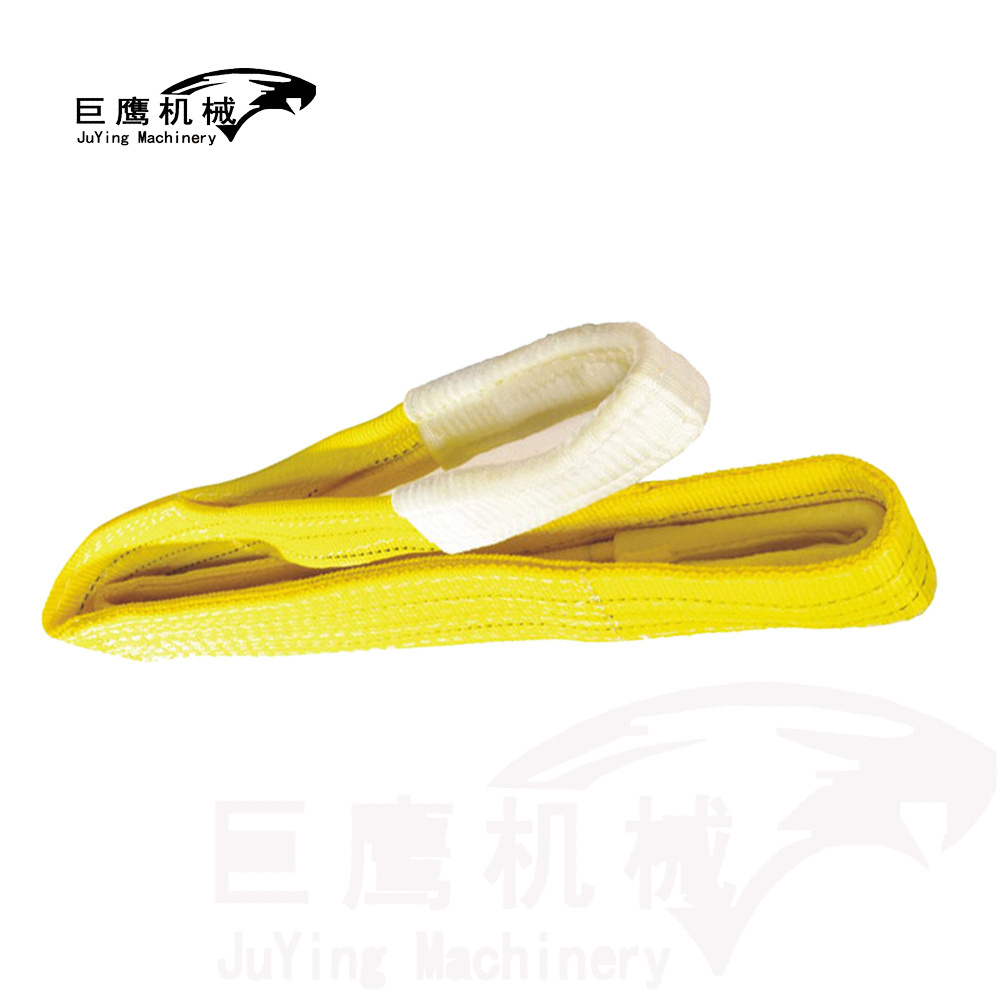 1-50 Ton Synthetic Fiber Lifting Belt Flat Lifting Crane webbing flat Belt