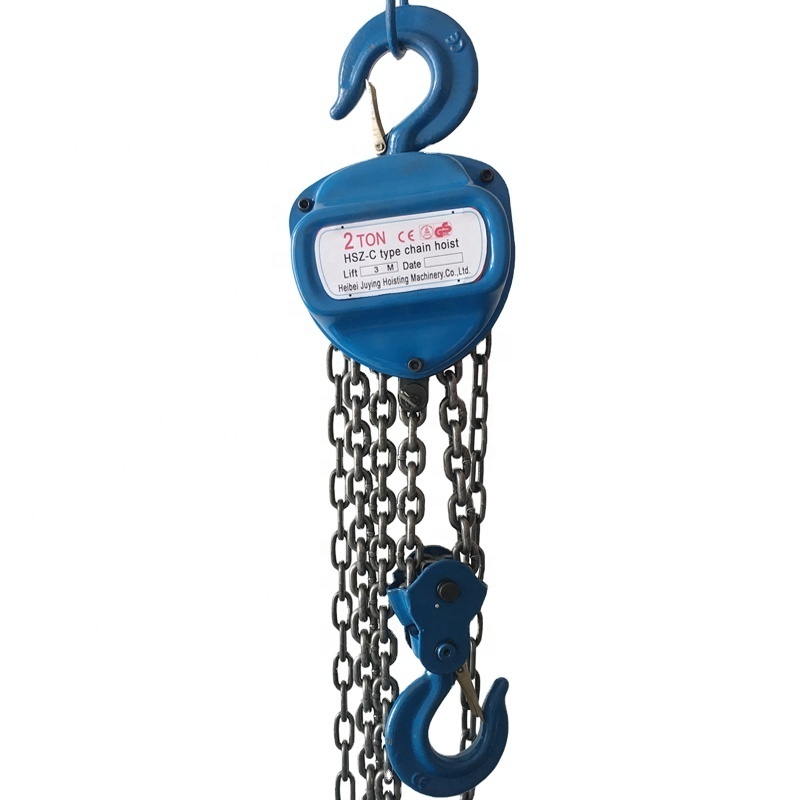 Nitchi length 1m to 12m 100 kg 250 kg 2t manual operated chain hoist block