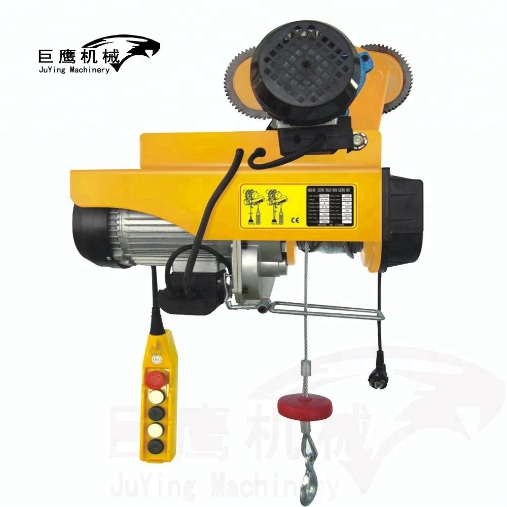 1000 KG PA Mini Electric Wire Rope Hoist Lifting Height Portable Small Mini Lifing electric Hoist