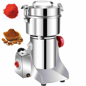 Stainless Steel  2000g  3kw Commercial Indian Spice Food Grinder Mill Bean Grinding Machine