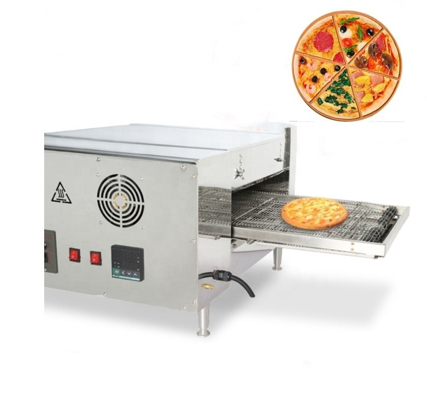 9 trays industrial portable conveyor commercial electric toasters gas deck cake pizza oven wood fire bread baking machine