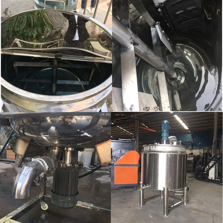 50L- 6000L Stainless steel Liquid Chemical Mixer shampoo mixer production line agitator mixing tank