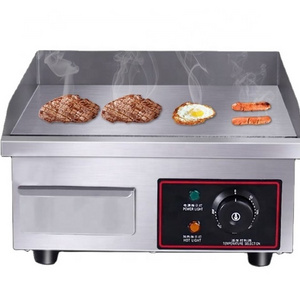 Stainless Steel Electric Griddle For Steak Temperature Control commercial Electric Griddle Flat Plate