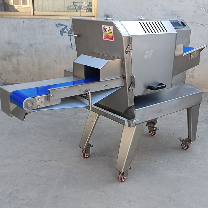 Hot Sale Meat Cutting Machine Fried Chicken Breast Cutter Roast Beef Slicer Cooked Meat Slicing Machine