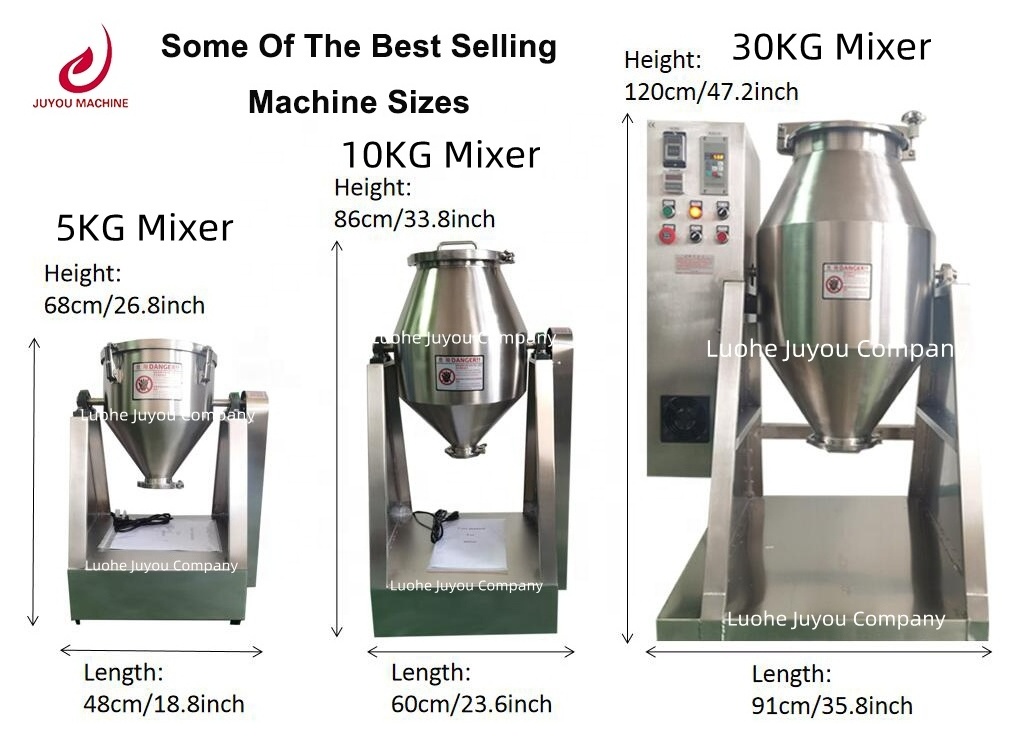 10Kg 50Kg 100Kg 150Kg 200Kg 200L 500L Cocoa Powder Tea Spice Drum Food Powder Mixer Mixing Equipment