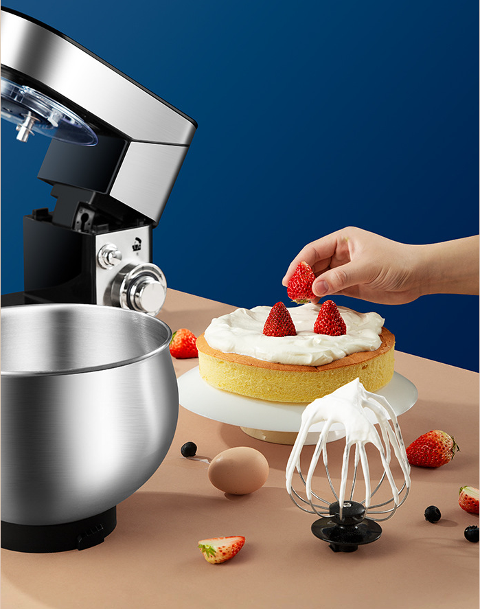 Kitchen Equipment Industrial Stainless Steel 3 Gears Adjustment Planetary Dough Bread Cake Multi-functional Food Mixer