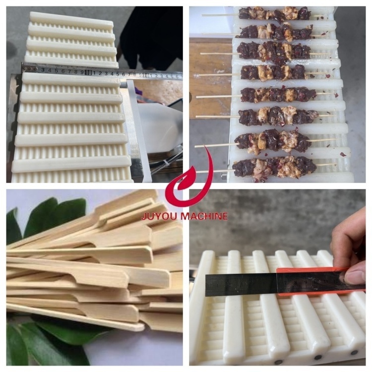 JUYOU Automatic Souvlaki Skewer Machine Doner Kebab Wear String Machine Chicken Meat satay Kebab Skewer Machine