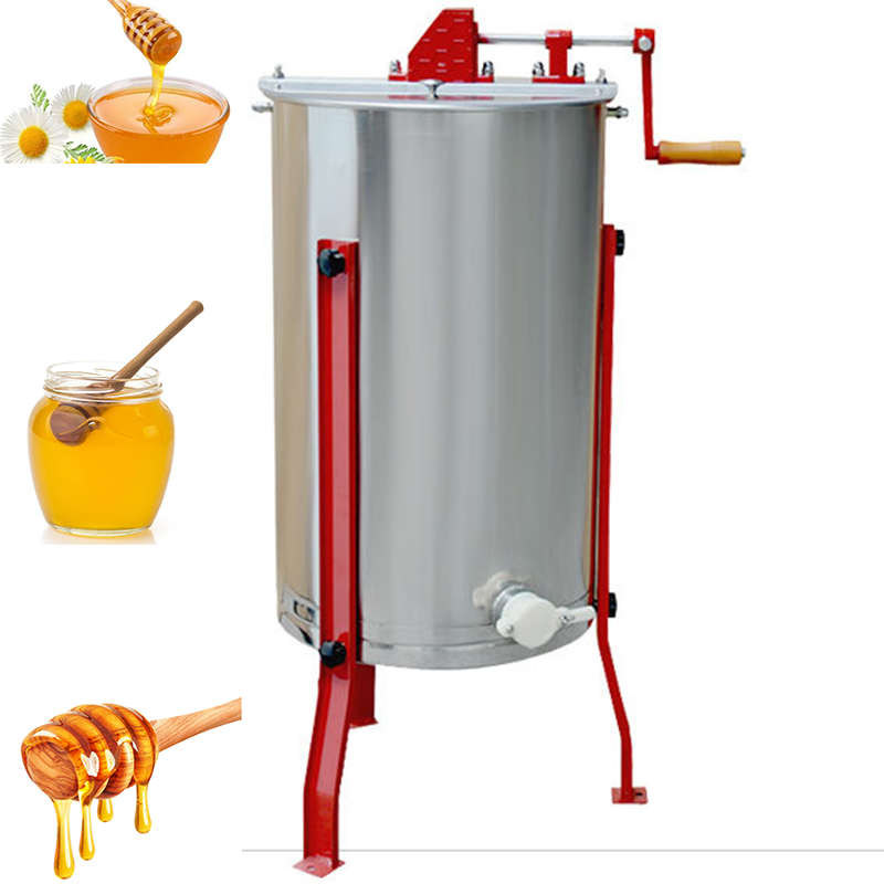 Used Vevor Electric 4 Frame Stainless Ste Universal Valva for Honey Vertical Valves Layens Wax Melting Pot Honey Extractor