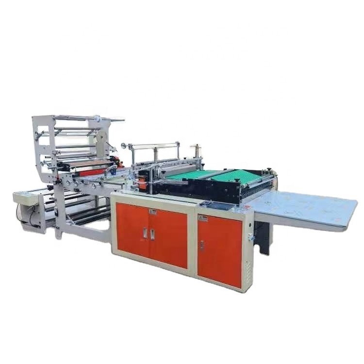 Automatic polythene nylon plastic bag production line making machine plastic handle carry bag making machine manufacture price