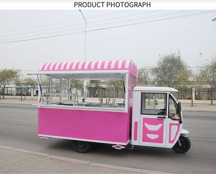 Custom Street Food Vending Carts  Mobile Food Truck Towing Mobile Food Cart