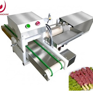 JUYOU Automatic Souvlaki Skewer Machine Doner Kebab Wear String Machine Chicken Meat satay Kebab Skewer Machine