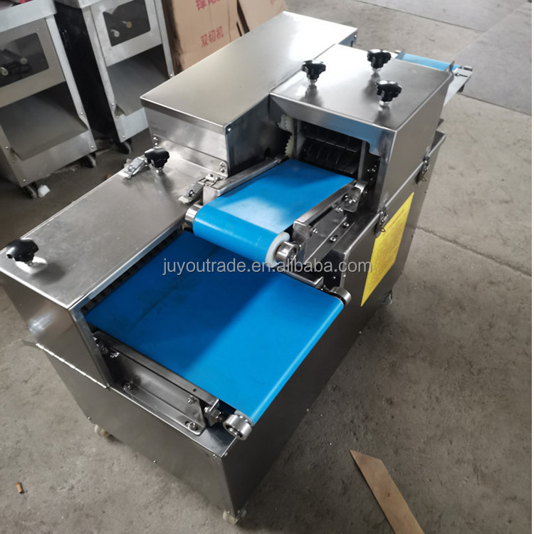 Full automatic chicken fillet slicing and shredding machine Fresh meat dicer