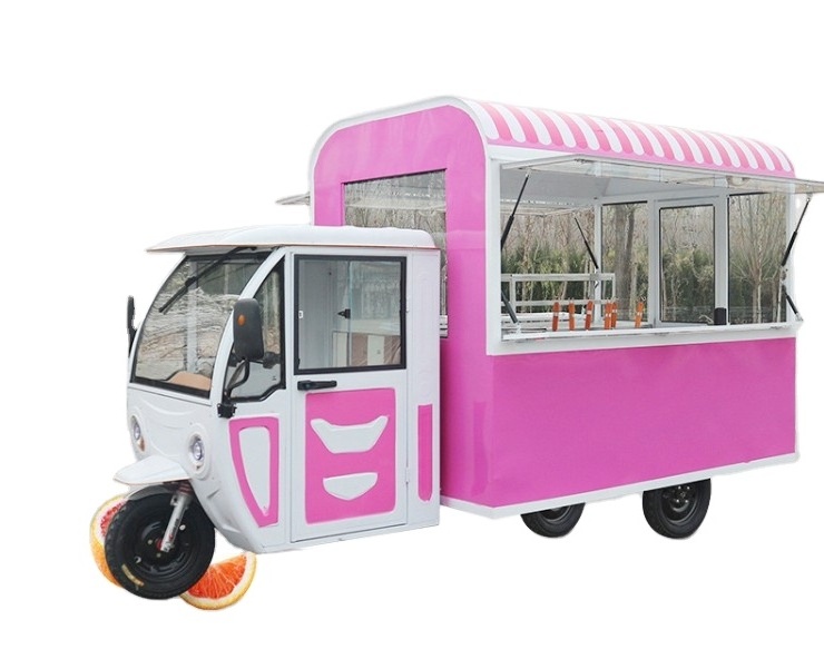 Custom Street Food Vending Carts  Mobile Food Truck Towing Mobile Food Cart