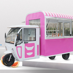 Popular Electric street fast food vending cart Mobile Food Truck Towing Mobile Food Cart