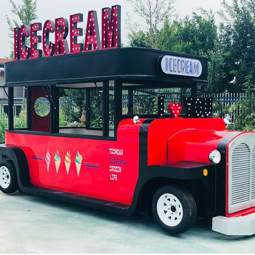 Custom small USA standard concession ice cream cart mobile food trailer