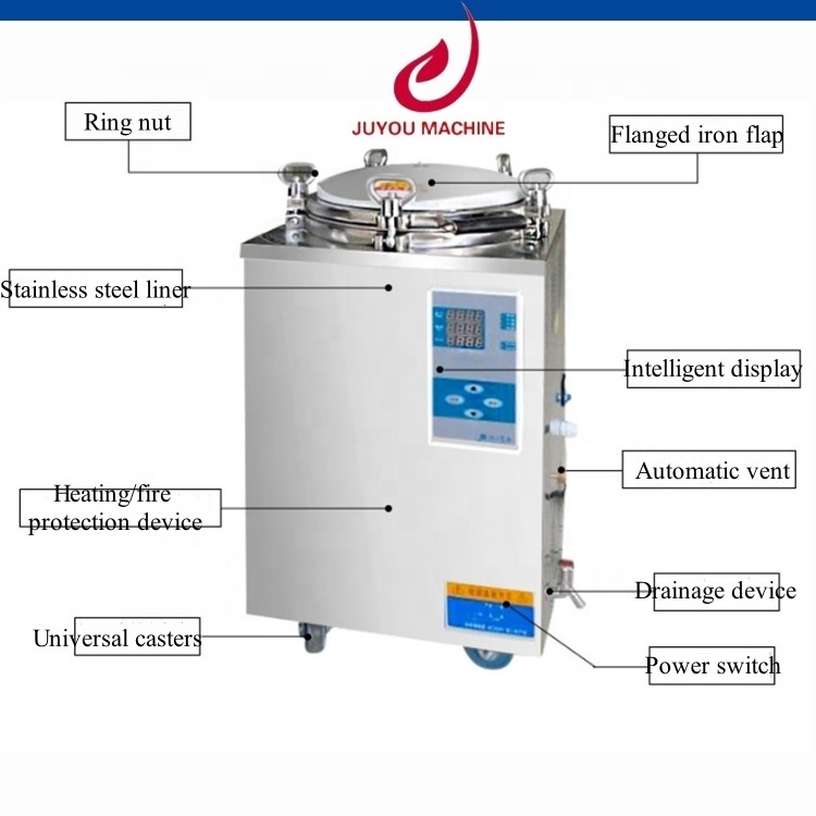 ultraviolet vertical uv 500l industrial mushroom food toothbrush steam sterilizer and dryer autoclave retort machine