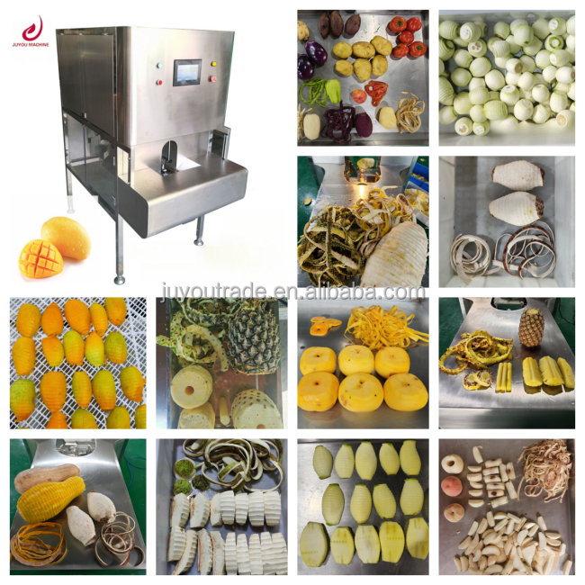 Multifunctional Orange Lemon peeler Dragon Fruit Mango Slice Peeler mango peeling machine Cut Peel Machine