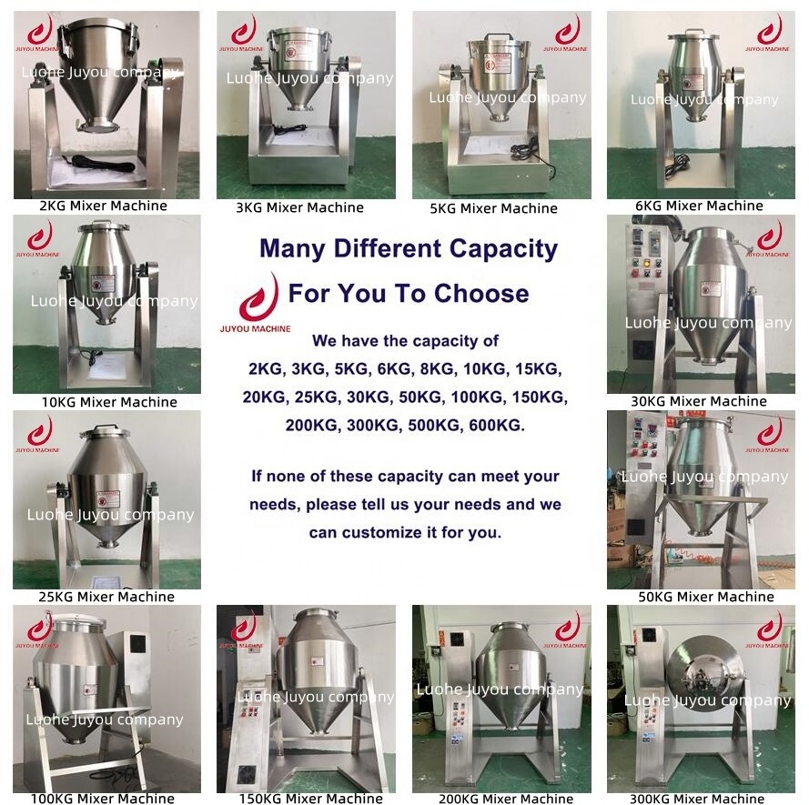 10Kg 50Kg 100Kg 150Kg 200Kg 200L 500L Cocoa Powder Tea Spice Drum Food Powder Mixer Mixing Equipment