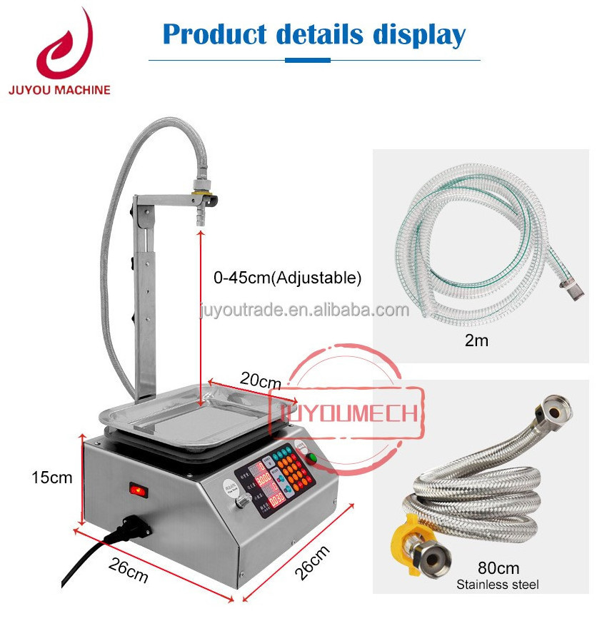 JUYOU Large Flow Automatic Quantitative Liquid Edible Oil Dispensing Equipment Weighing Filling Machine