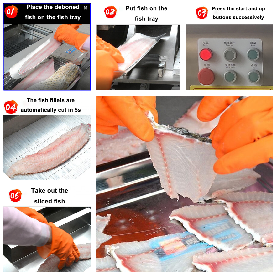 Fish Slicing Machine Fish Cutting Machine Fish Cleaning And Cutting Machine