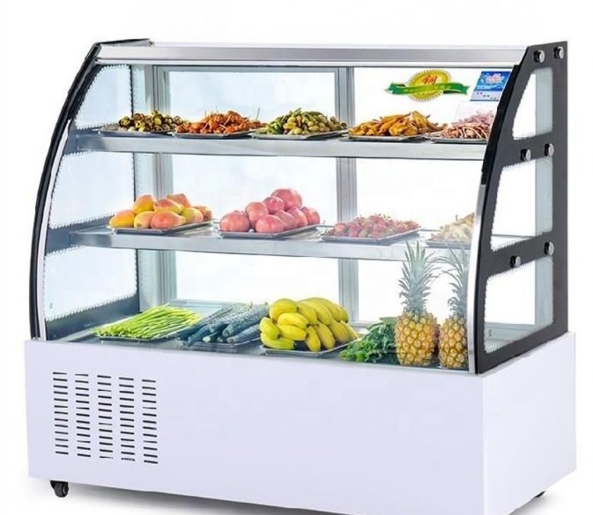 meat display refrigerator showcase for supermarket and butchers  deli case supermarket refrigerator showcase curved glass serve