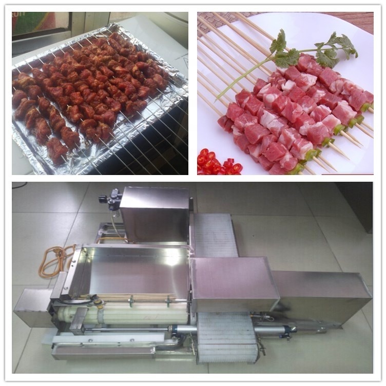 Good quality per hour 2000pcs capacity automatic kebab speated forming machine / satay skewer machine