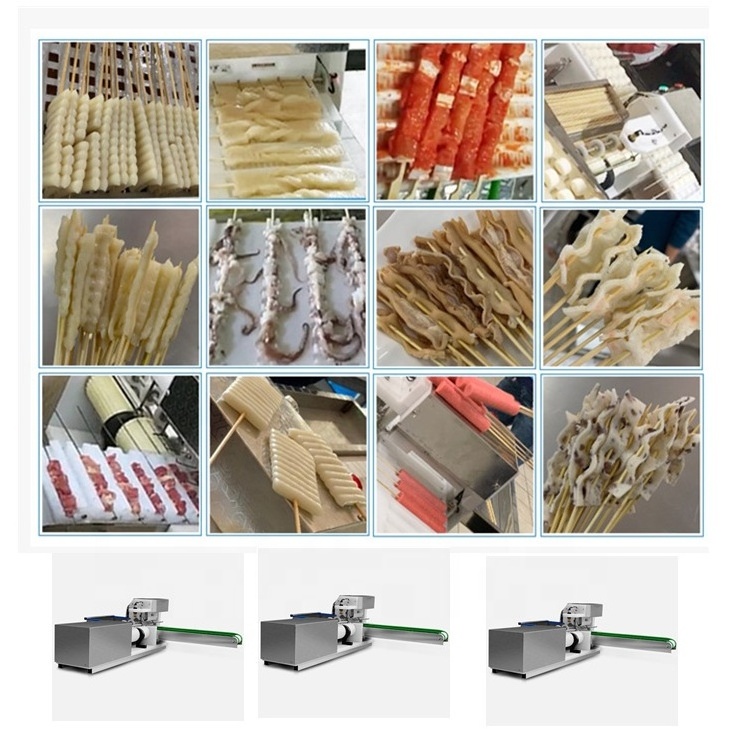 High efficiency labor saving shish kebab skewer machine / Chicken bunching machine / vegetable cluster machinery